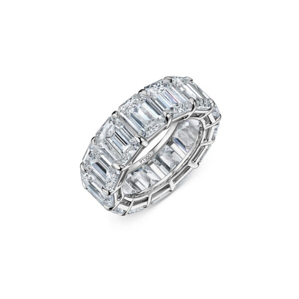 Emerald Cut Lab-Grown Diamond Eternity Band