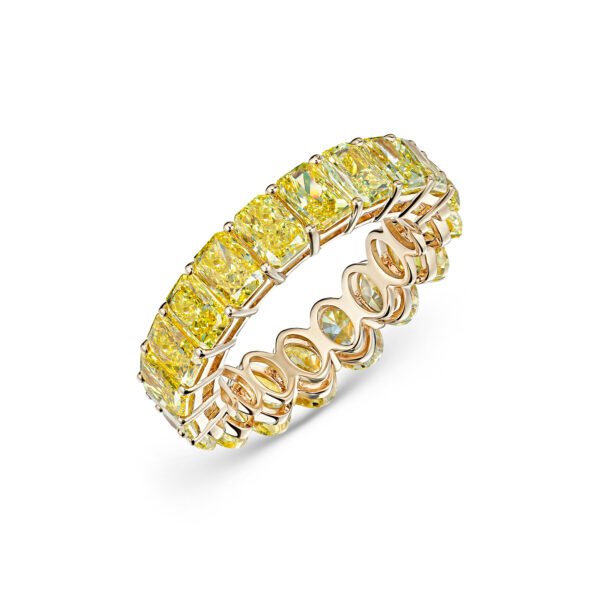 Half-Oval Half-Radiant Yellow Lab-Grown Diamond Eternity Band