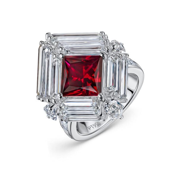 Lab-Grown Ruby Cocktail Ring