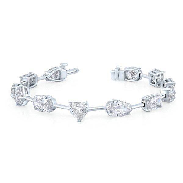 Fancy Shape Lab-Grown Diamond Bar Bracelet