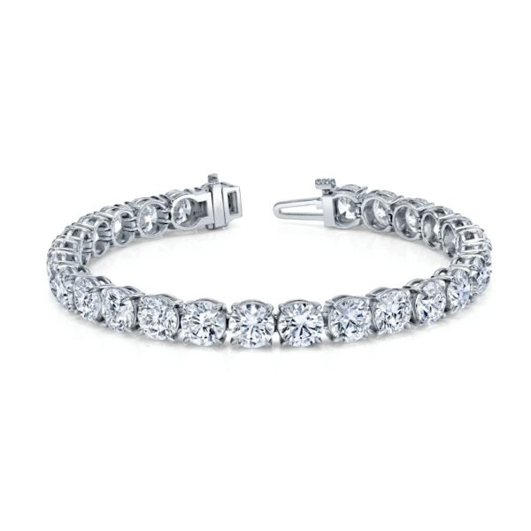Round Cut Lab-Grown Diamond Tennis Bracelet