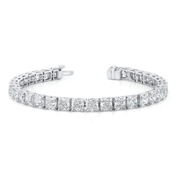 Cushion Cut Lab-Grown Diamond Tennis Bracelet