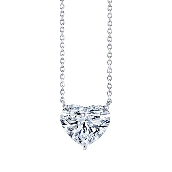 4 Carats Heart Shape Lab-Grown Diamind Pendant